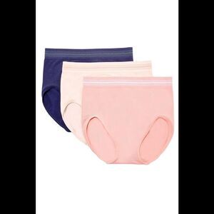 Breezies 3-Pack Comfort Breeze Seamfree Full Brief Coral Pack -